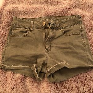 Hi rise shortie shorts